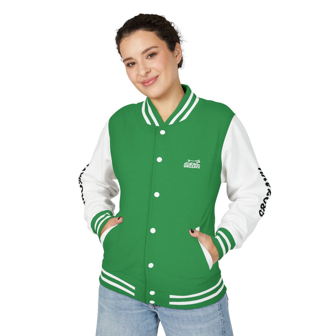 Unisex Heavyweight Letterman Jacket - Stylish & Chic with 'Incroyable!' Design