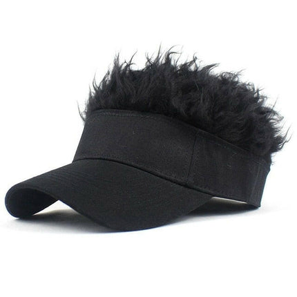 Novelty Baseball Cap Fake Hair Visor at €21.99