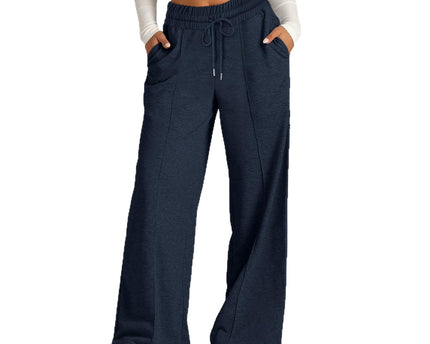 High Waist Long Pants Casual Fashion Wide Leg Pants American Style Straight Leg Pants
