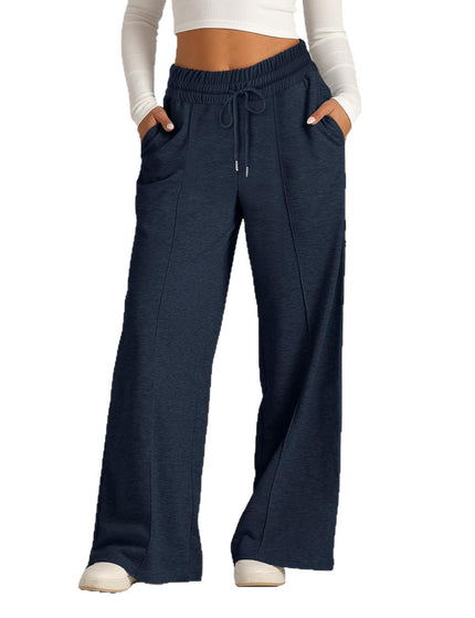 High Waist Long Pants Casual Fashion Wide Leg Pants American Style Straight Leg Pants
