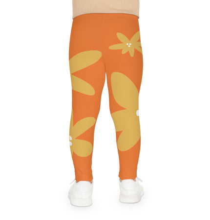 Bright Floral Kids Leggings - Fun & Comfortable Stretch Fabric