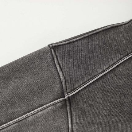 Tape Patchwork Hoodie - Loose Fit