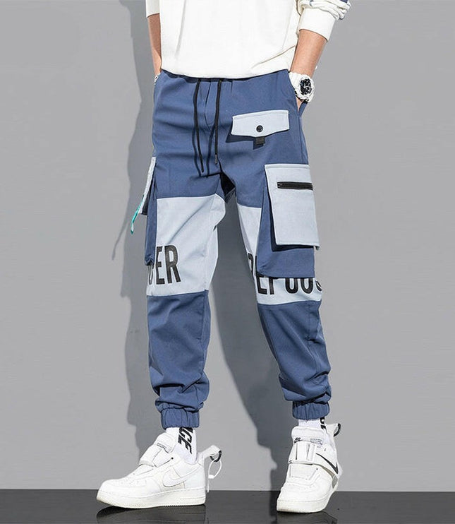 Grozavu's Trendy Colorwork Hip-Hop Pants: Casual & Loose Fit for Fall