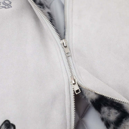 Manteau à capuche brodé – Coupe ample