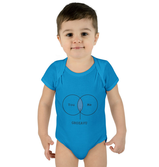 You Me Baby Bodysuit - Cute Infant Orange Outfit for Celebrations