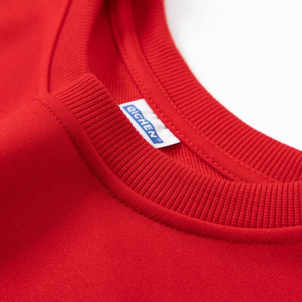 Christmas Reindeer Print Medium-Length Hoodie