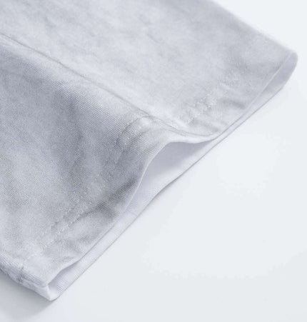 Detail of the Retro Washed Face Letter TShirt – Loose Fit showcasing soft fabric and vintage finish.