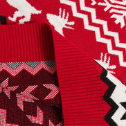 Festive Reindeer Christmas Sweater – Red