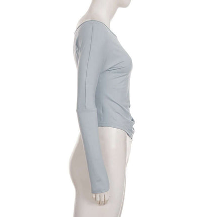 Unregelmäßiges Lässiges Langarmoberteil