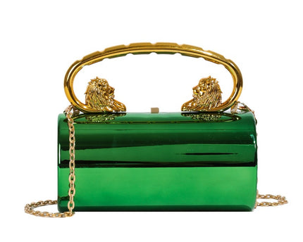 Borsa alla moda versatile in acrilico di colore solido con tracolla a catena borsa a tracolla