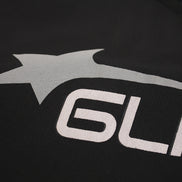 Camisa de Manga Larga con Cuello en V Deportiva Impermeable Negra Blanca