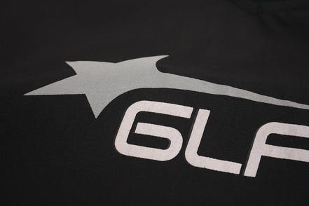 Camisa de Manga Larga con Cuello en V Deportiva Impermeable Negra Blanca