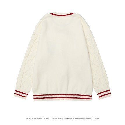 Maglione di Natale a Maglia con Sciarpa