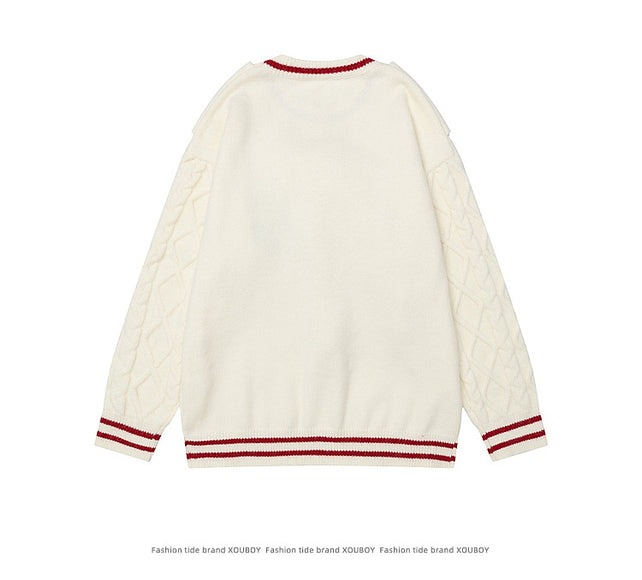 Maglione di Natale a Maglia con Sciarpa