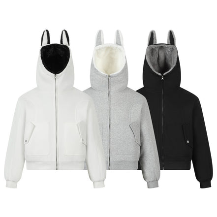 Street Fashion Zipper Hooded Sweatshirt for Men