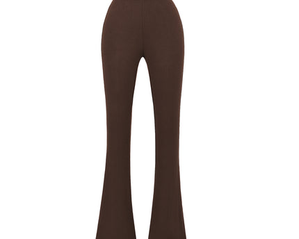 Slim fit low waist slightly flared pants