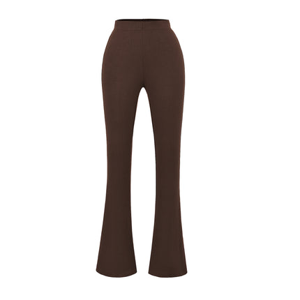 Slim fit low waist slightly flared pants