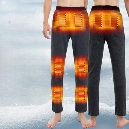 Rechargeable Heated Fleece Pants - Winter Anti-Cold Gear for Men