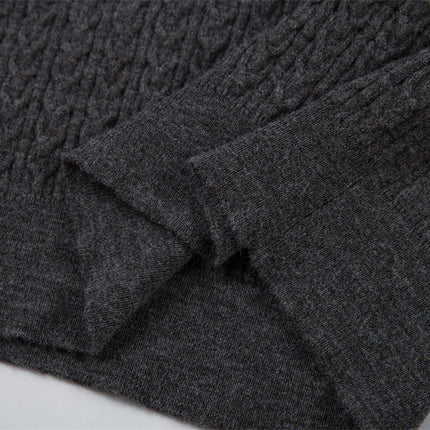 Suéter de punto con cuello tipo polo – Ajustado