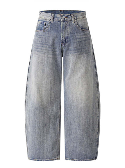 Blue washed denim with Grozavu logo