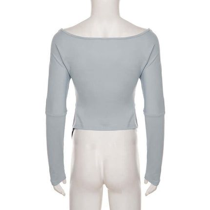 Unregelmäßiges Lässiges Langarmoberteil