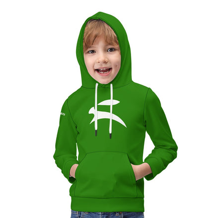 Sudadera verde para niños – Grozavu Bunny Logo