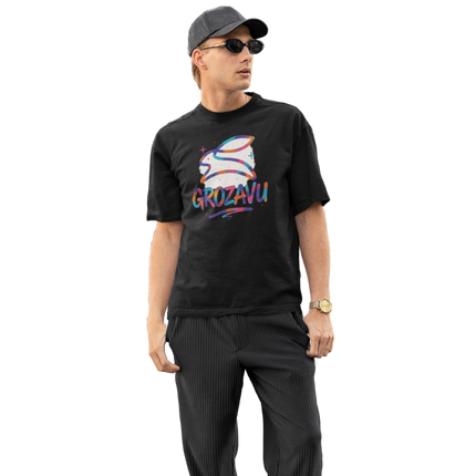 Grozavu | Graphic V-Neck Tee