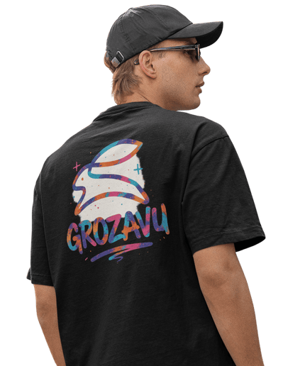 Grozavu | Grafik V-Ausschnitt T-Shirt