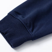 Christmas Reindeer Print Medium-Length Hoodie