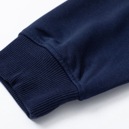 Christmas Reindeer Print Medium-Length Hoodie