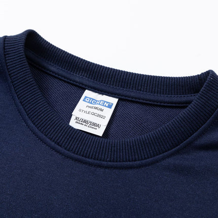 Christmas Reindeer Print Medium-Length Hoodie