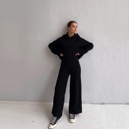 Set sportivo in cotone misto a due pezzi