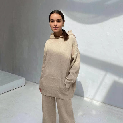 Set sportivo in cotone misto a due pezzi