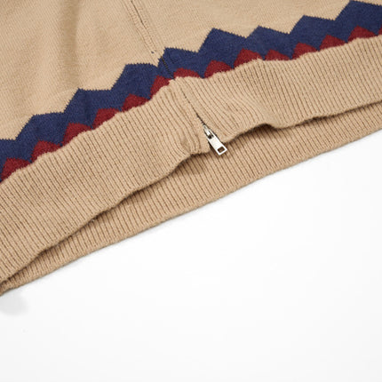 Cardigan Tricotat Fair Isle Retro – Croi Larg