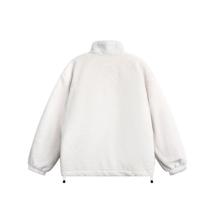 Cartoon Lamb Fleece Cotton Coat – Loose Fit