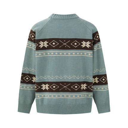 Suéter Fair Isle a Bloques de Color - Corte Suelto