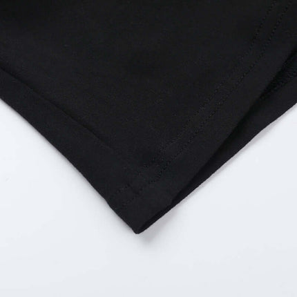 Lace Patchwork VNeck Top – Slim Fit fabric detail showcasing soft stretch and smooth texture.