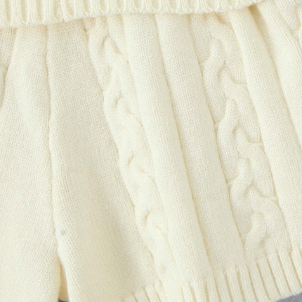 Lässige Slim-Fit gemusterte Wollshorts