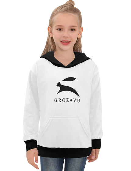 Girls White Hoodie – Grozavu Classic Edition