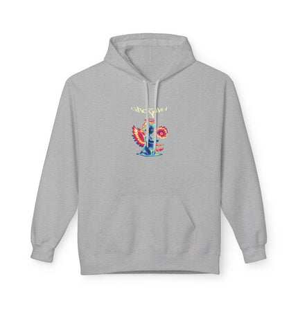 Groovy Dinosaur Unisex Fleece Hoodie - Soft style Comfort for All Seasons