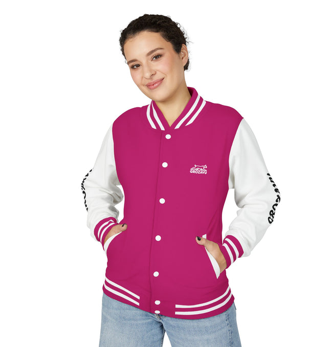 Unisex Heavyweight Letterman Jacket - Stylish & Chic with 'Incroyable!' Design
