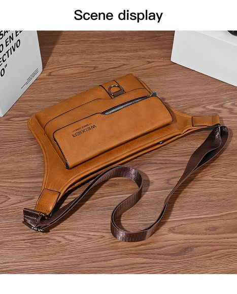 Men's large capacity waterproof chest bag