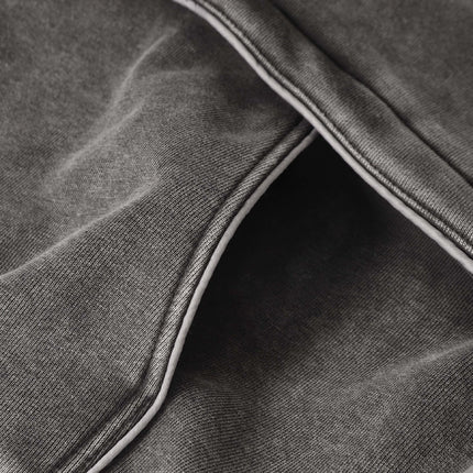 Tape Patchwork Hoodie - Loose Fit