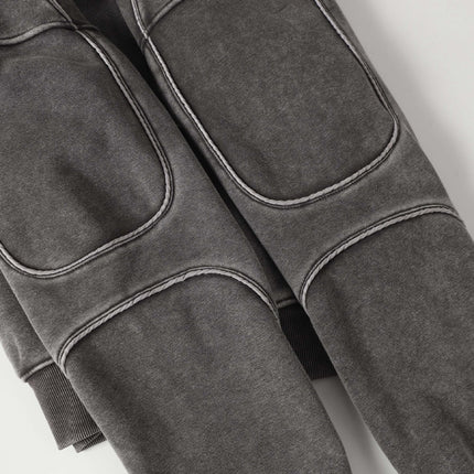 Tape Patchwork Hoodie - Loose Fit