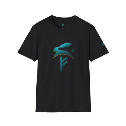 Glückliches T-Shirt Grozavu | FEHU Rune Energie Tee