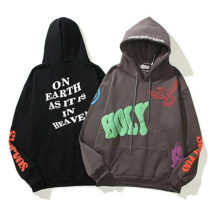 Kanye's 3D Graffiti Hip Hop Hoodie: Unisex Style at €42.99