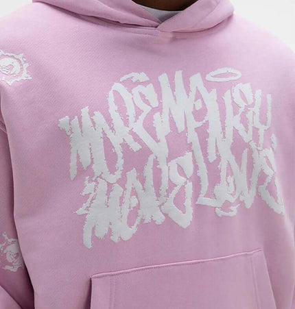 Printed Top and Long Pants – Street Fit in pink featuring bold graphic print for a modern streetwear look.