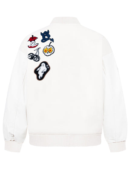 Retro National Trend Cartoon Embroidery Baseball Jacket