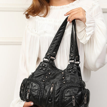 Vintage Damenhandtasche große Kapazität Schulter Umhängetasche