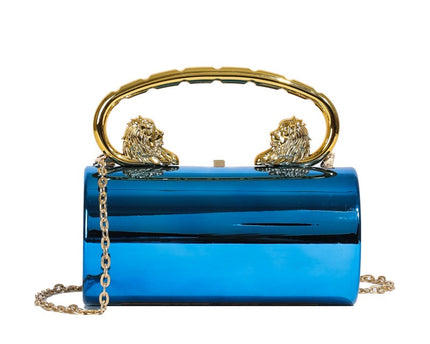 Borsa alla moda versatile in acrilico di colore solido con tracolla a catena borsa a tracolla